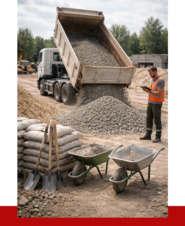 Доставка нерудных материалов в Дагестанских Огнях от 1239 руб. | ПРОНЕРУДДгс