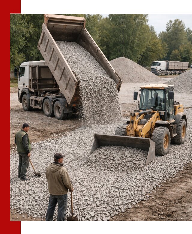 Купить гравийный щебень фракция 20-40 в Дагестанских Огнях с доставкой