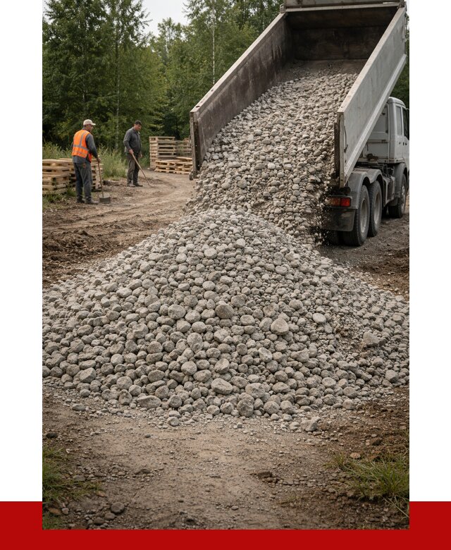 гравийный щебень фракция 70-120 в Дагестанских Огнях от 2529 р. ПРОНЕРУДДгс