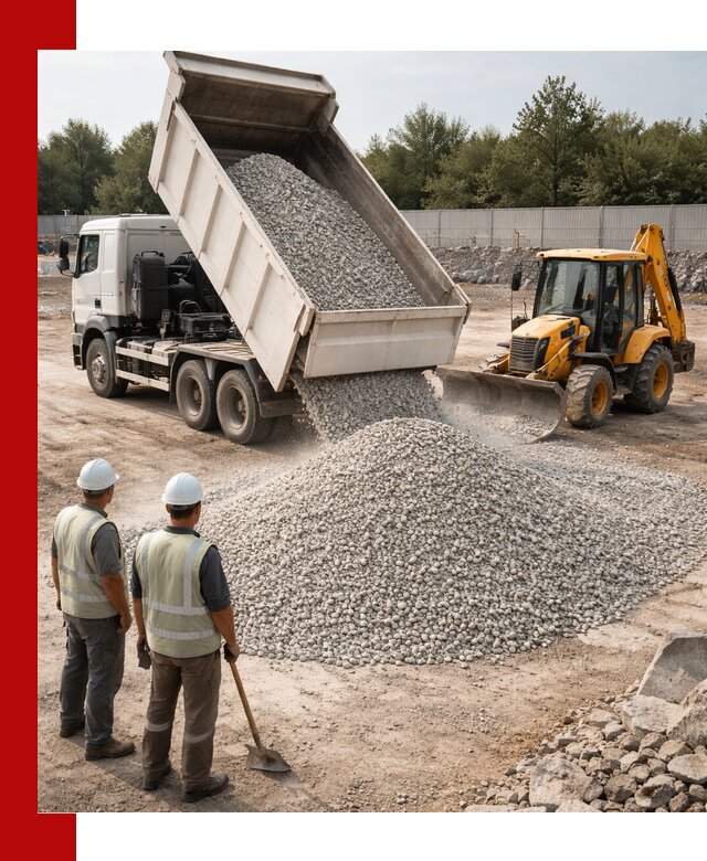 Купить известняковый щебень фракции 5–10 мм с доставкой в Дагестанских Огнях