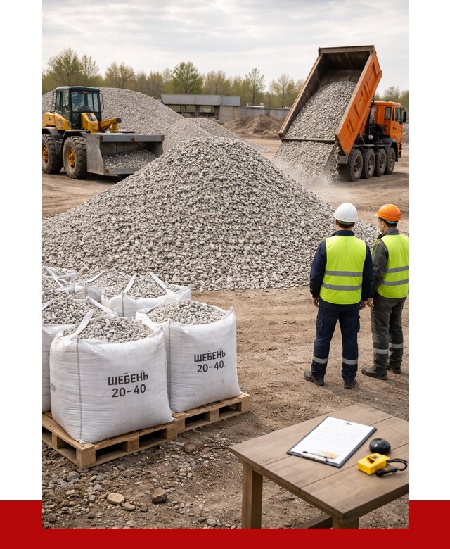 Известняковый щебень 20-40 в Дагестанских Огнях от 2168 р. ПРОНЕРУДДгс