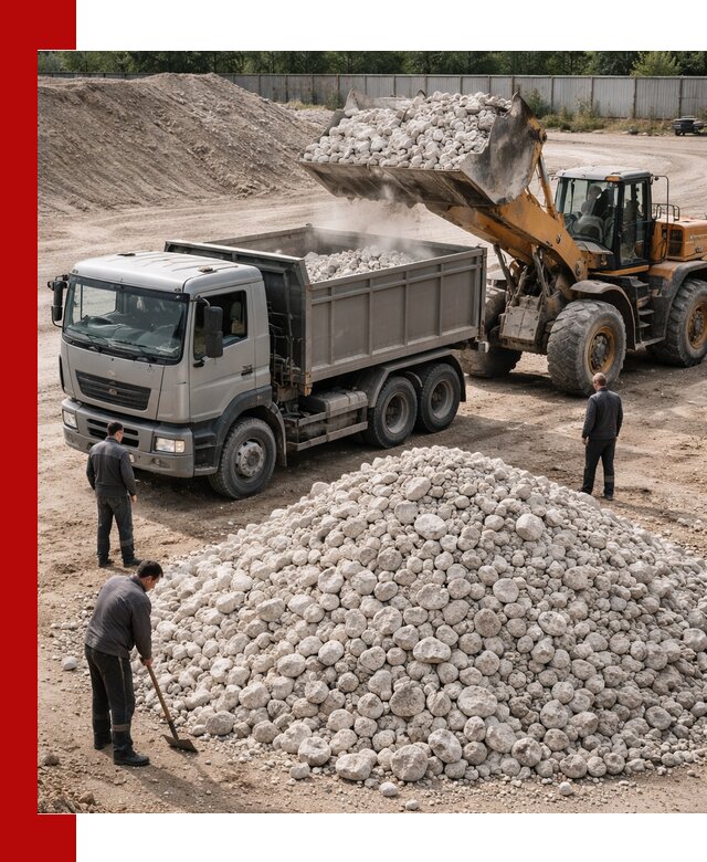 Известняковый щебень фракция 70–150 с доставкой в Дагестанских Огнях