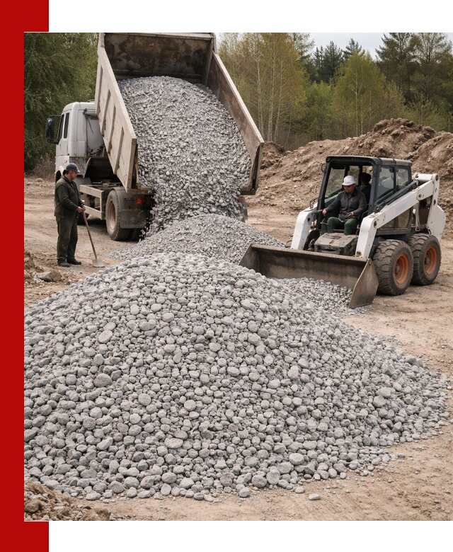 Доставка доломитового щебня в Дагестанских Огнях напрямую от карьера