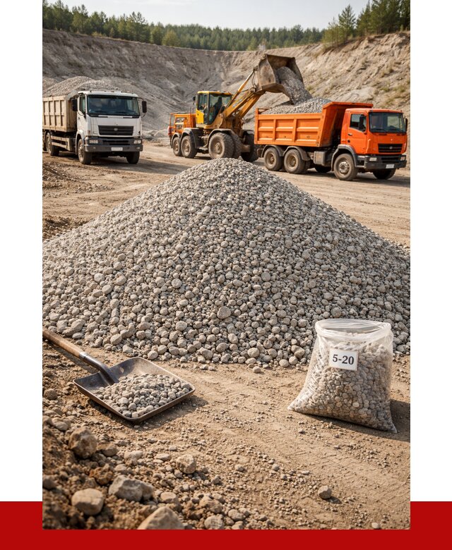 Доломитовый щебень фр. 5-20 в Дагестанских Огнях от 4336 р. | ПРОНЕРУДДгс