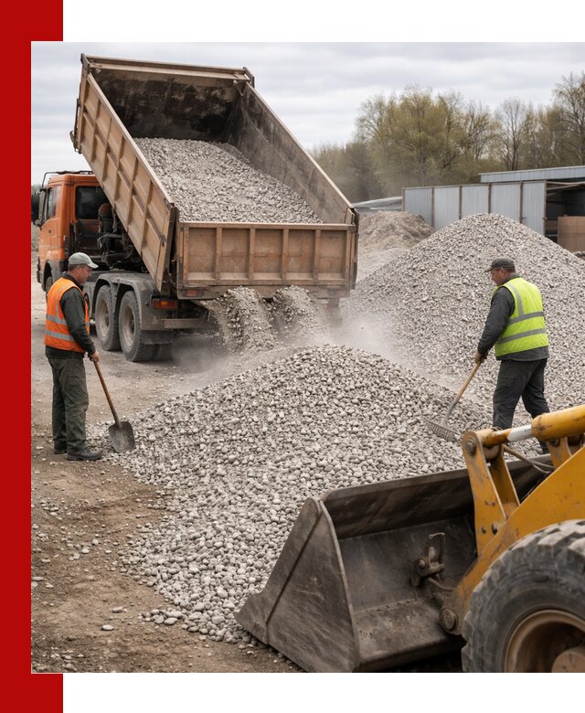 Доломитовый щебень фракции 5-20 с доставкой в Дагестанских Огнях