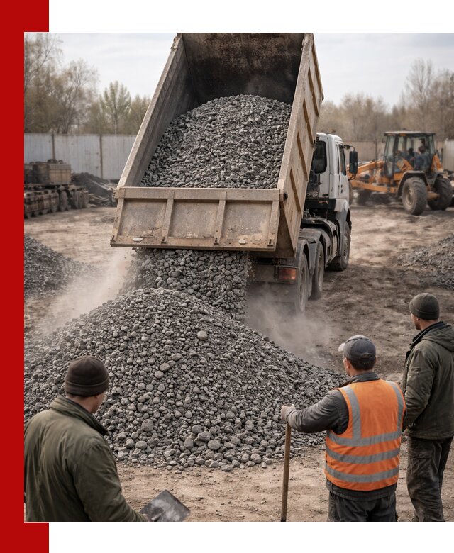 Доставка шлакового щебня в удобные сроки по выгодной цене в Дагестанских Огнях