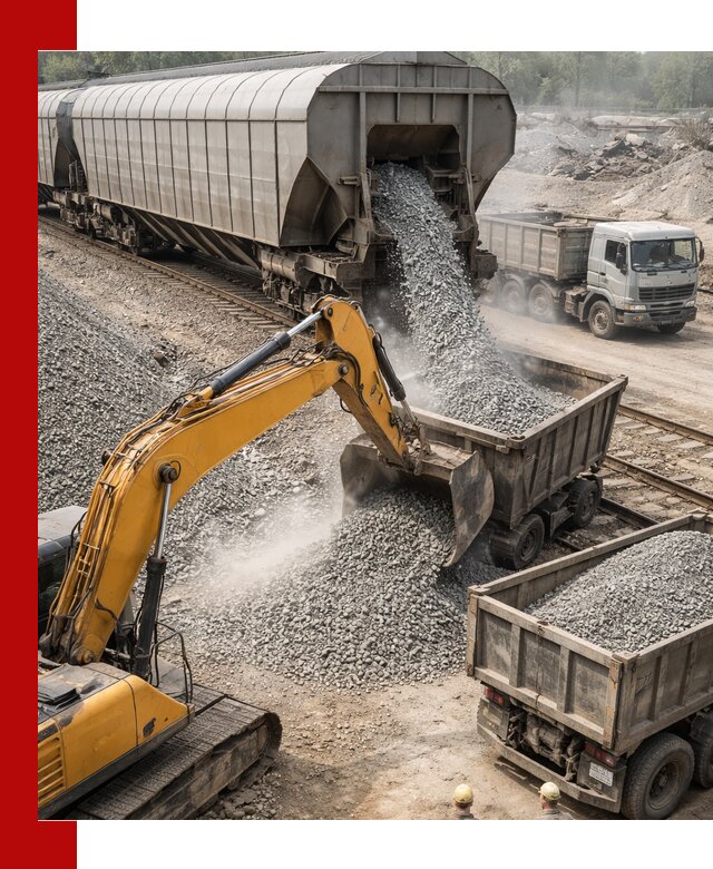 Доставка железнодорожного щебня в Дагестанских Огнях крупными партиями быстрого отгруза