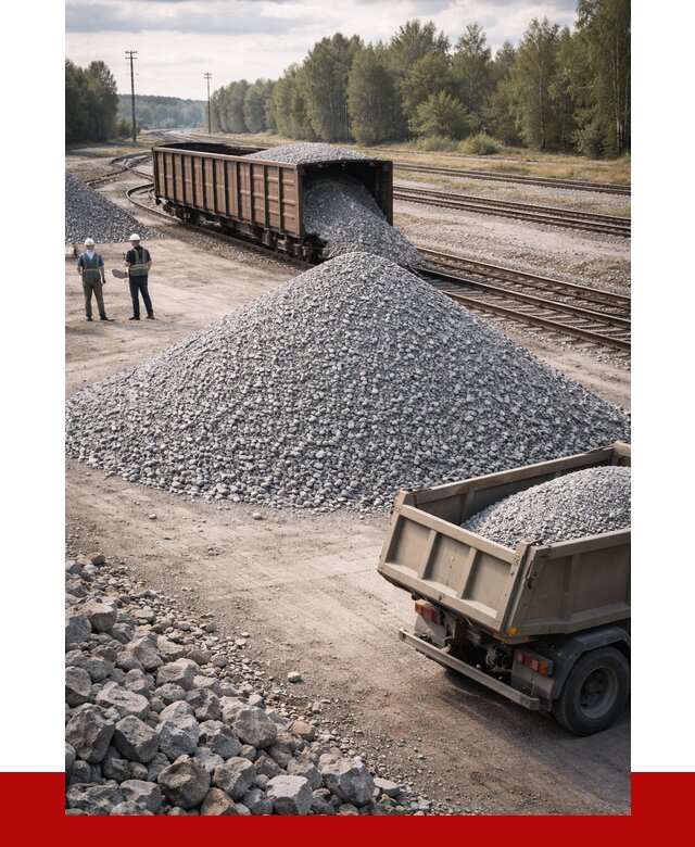 Железнодорожный щебень 20-60 в Дагестанских Огнях от 1755 р. | ПРОНЕРУДДгс