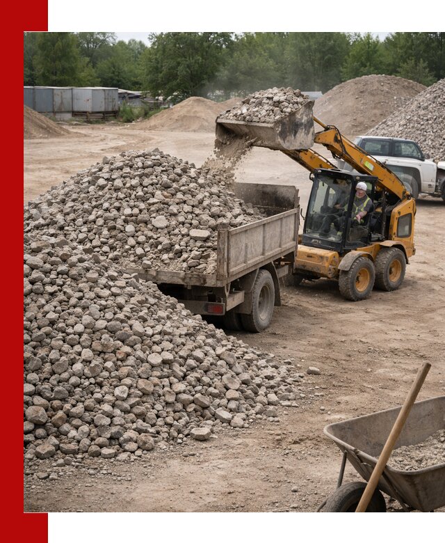 Доставка вторичного щебня в Дагестанских Огнях для строительных работ