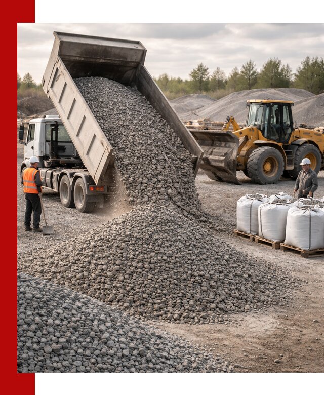 Бетонный щебень фракция 5–20 с доставкой в Дагестанских Огнях