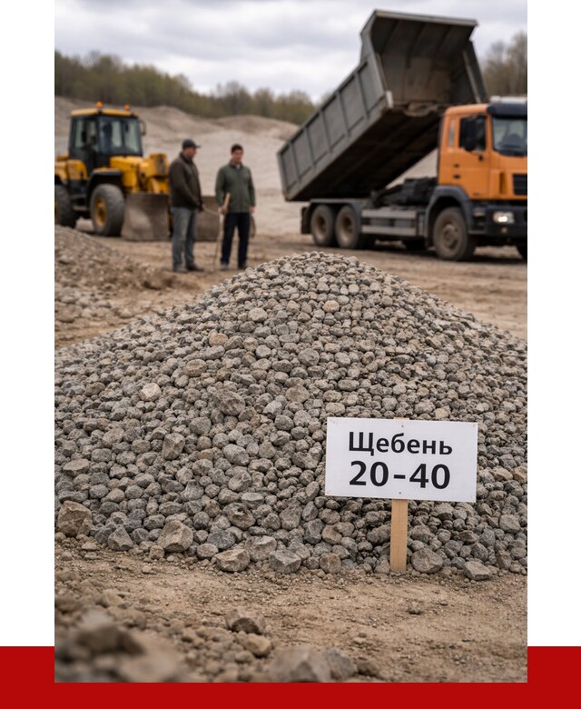 Бетонный щебень фракция 20-40 в Дагестанских Огнях от 2529 р. | ПРОНЕРУДДгс