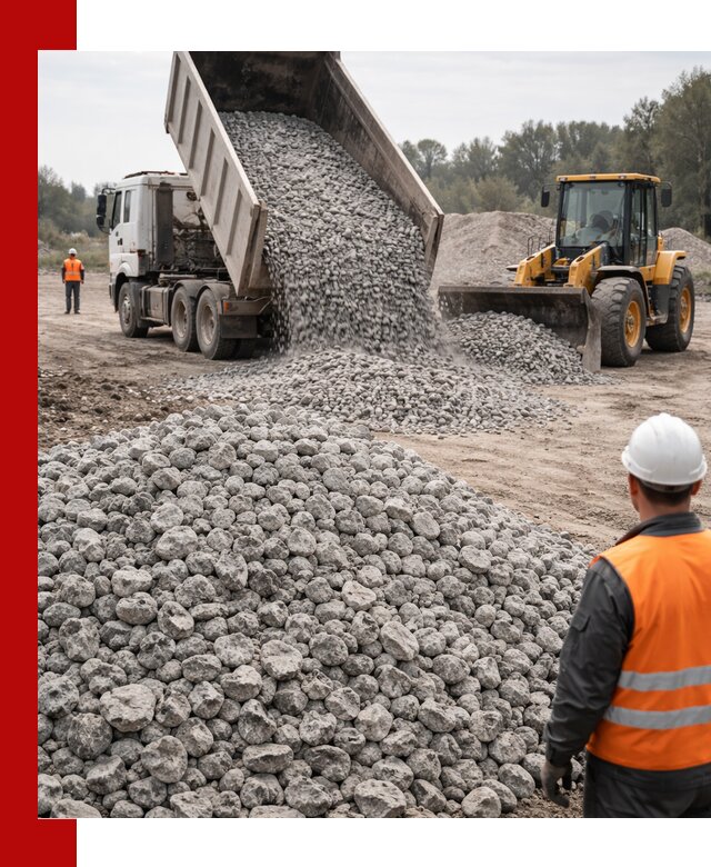 Доставка бетонного щебня фракции 20-40 в Дагестанских Огнях