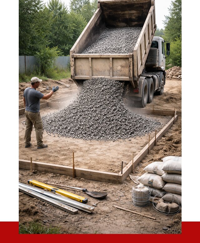 Купить щебень для фундамента в Дагестанских Огнях от 4645 р. | ПРОНЕРУДДгс