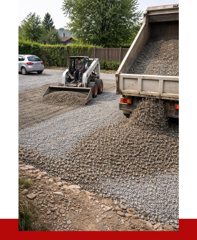 Щебень для парковки в Дагестанских Огнях с доставкой от 1239 р.| ПРОНЕРУДДгс
