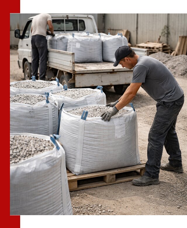 Доставка щебня в мешках по выгодным ценам в Дагестанских Огнях