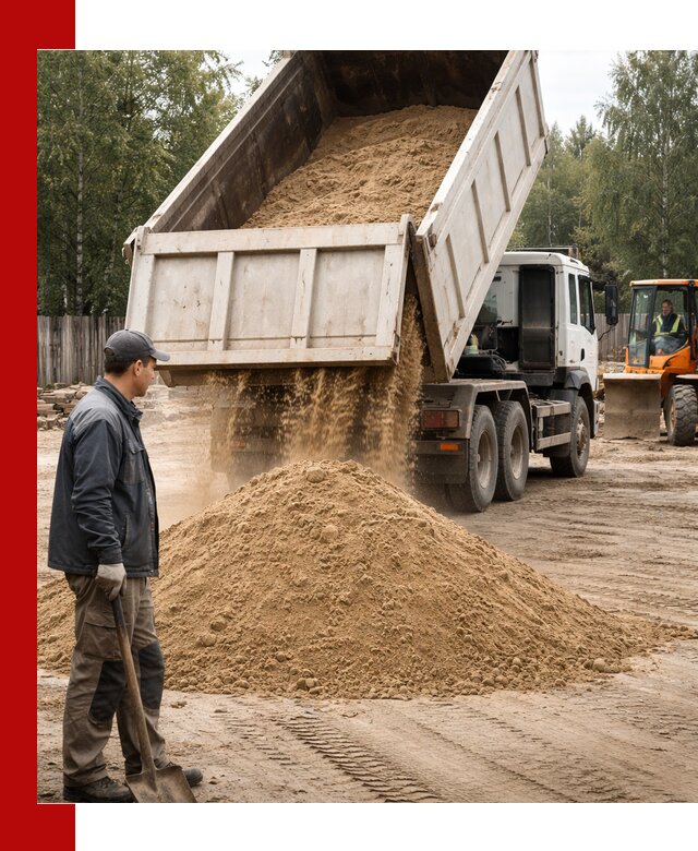 Доставка и продажа песка с разгрузкой в Дагестанских Огнях