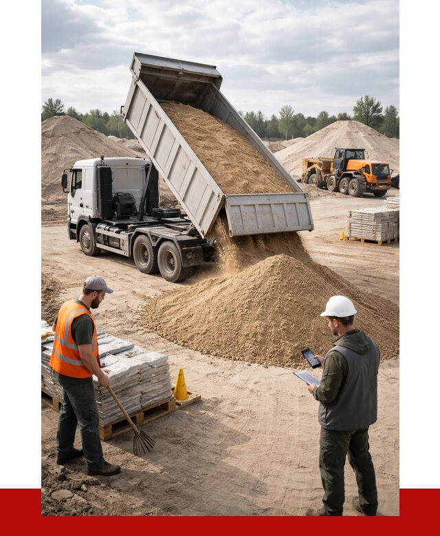 Карьерный песок с доставкой в Дагестанских Огнях от 3716 р. ПРОНЕРУДДгс