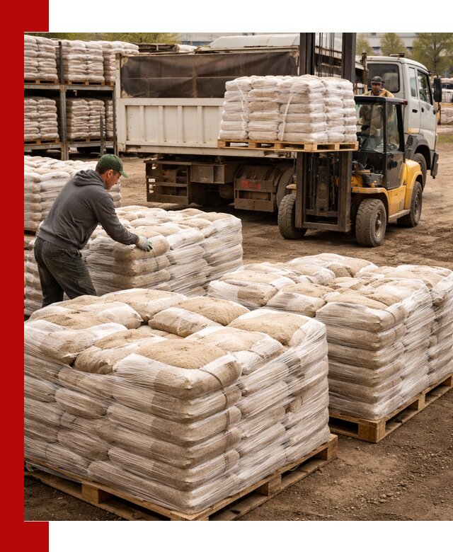 Карьерный песок в мешках с доставкой в Дагестанских Огнях