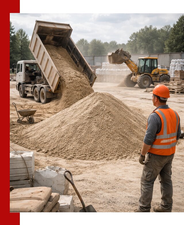 Доставка строительного песка с самосвалом в Дагестанских Огнях