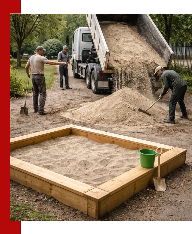 Песок для песочницы с доставкой в Дагестанских Огнях недорого и чистый