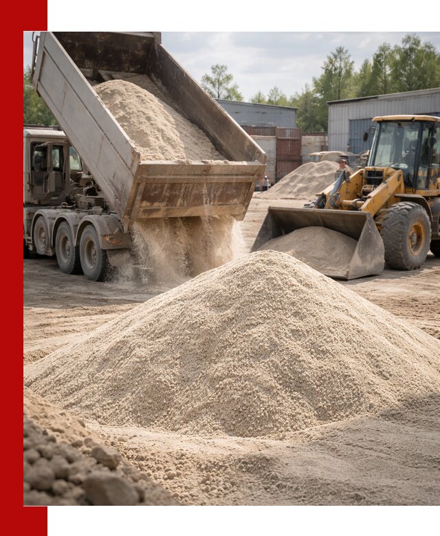 Кварцевый песок с доставкой в Дагестанских Огнях для строительных работ