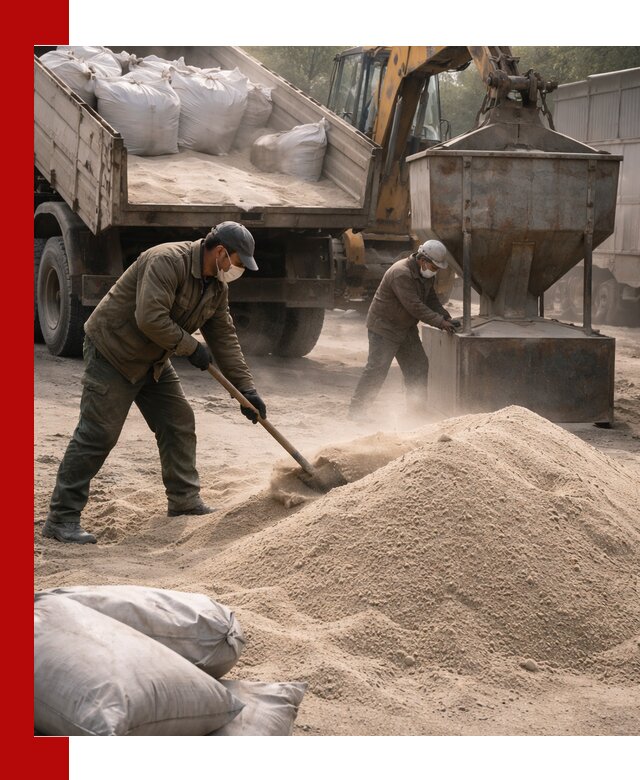 Кварцевый песок для пескоструя в Дагестанских Огнях — доставка и качество