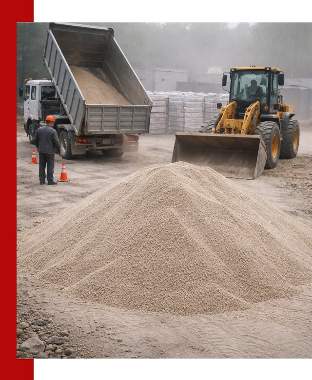 Кварцевый песок фракция 0–8 для стройработ в Дагестанских Огнях