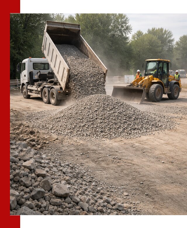 Гравий фракция 5–20 доставка в Дагестанских Огнях оптом и в розницу