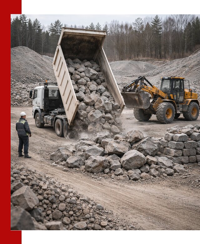 Доставка и продажа бутового гранитного камня в Дагестанских Огнях