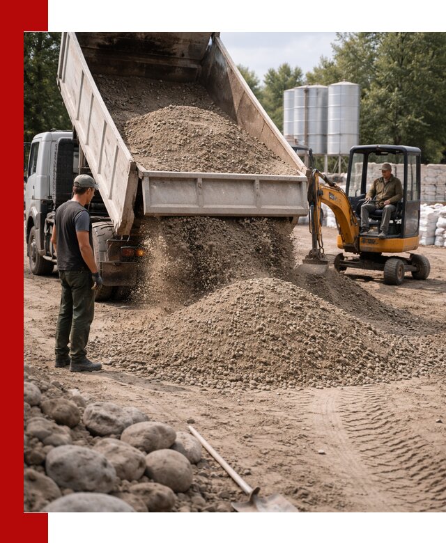 Доставка ПГС С3 в Дагестанских Огнях самосвалами и миксерами