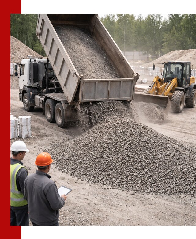 Доставка и продажа гранитного отсева 0-10 в Дагестанских Огнях