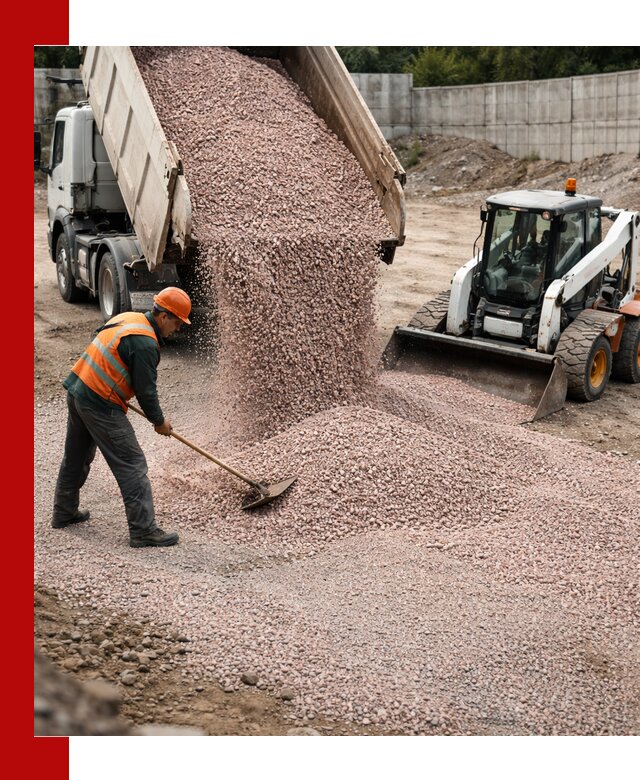 Крошка розовый гранит с доставкой в Дагестанских Огнях от производителя