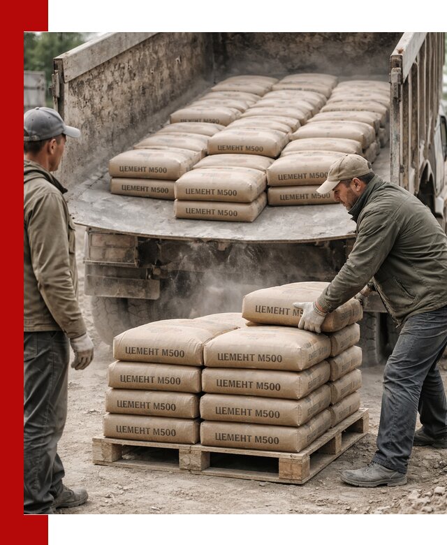 Цемент М500 с доставкой самосвалом в Дагестанских Огнях