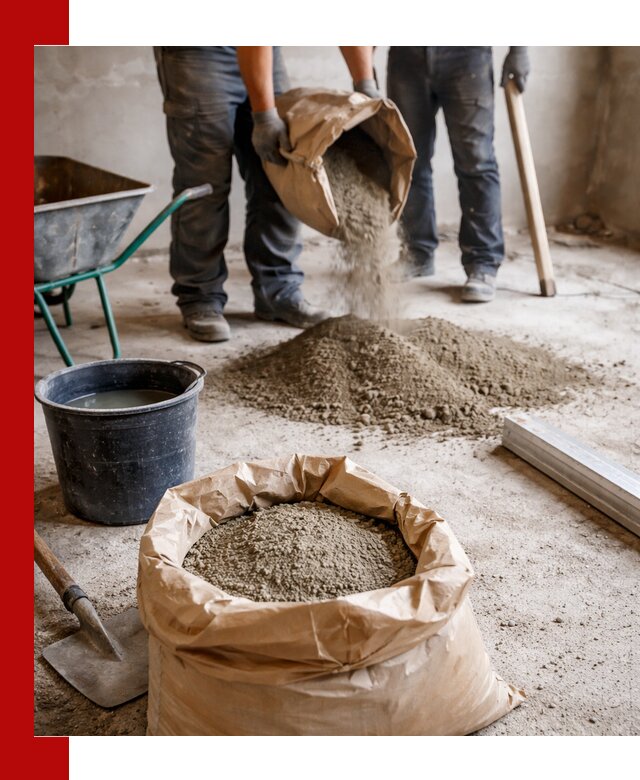 Доставка сухой смеси для стяжки в Дагестанских Огнях