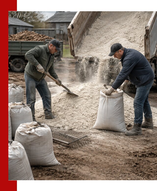 Доставка извести пушонки в Дагестанских Огнях оптом и мелким оптом