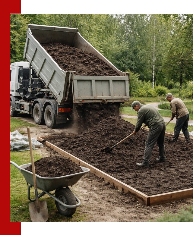 Доставка грунта для озеленения и благоустройства в Дагестанских Огнях