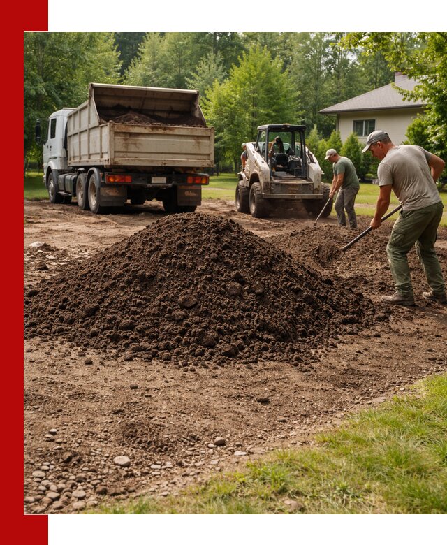 Доставка и укладка грунта для газона в Дагестанских Огнях