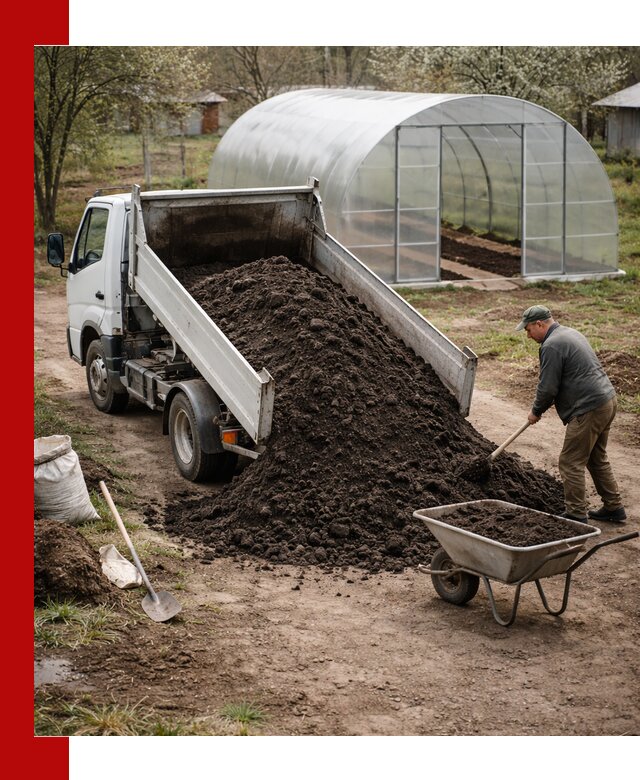 Чернозем для теплицы с доставкой в Дагестанских Огнях