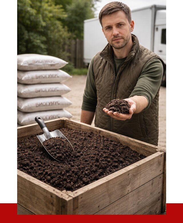 Купить биогумус в Дагестанских Огнях с доставкой от 8775 р. за куб | ПРОНЕРУДДгс