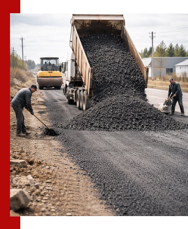 Асфальтовая крошка для дорог в Дагестанских Огнях — поставка и доставка