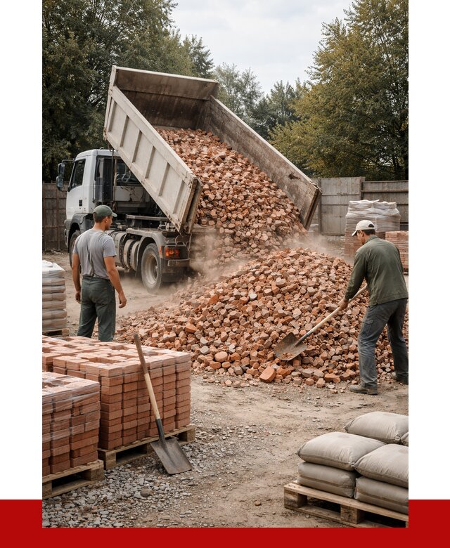 Бой кирпича в Дагестанских Огнях с доставкой от 4336 руб/куб | ПРОНЕРУДДгс