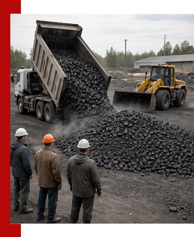 Доставка угля антрацита в Дагестанских Огнях с самосвалами и погрузкой