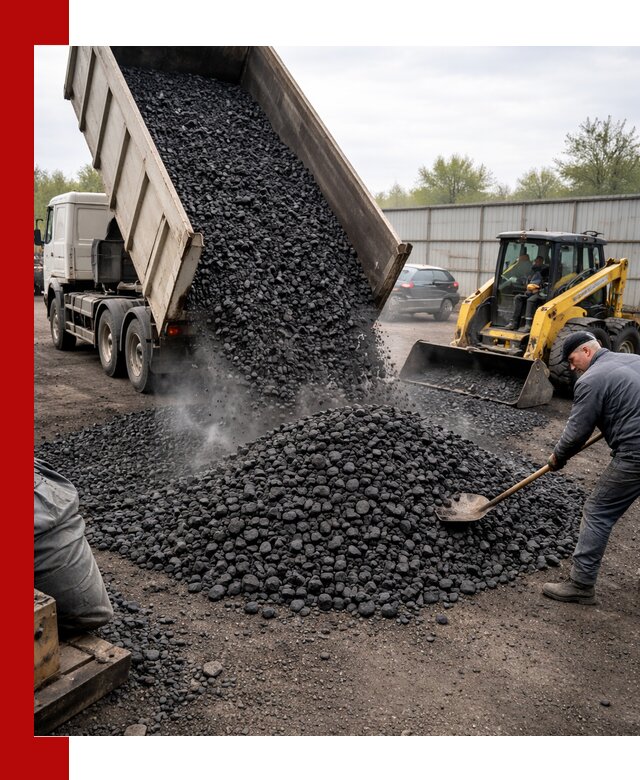 Доставка угля орех в Дагестанских Огнях оптом и в розницу