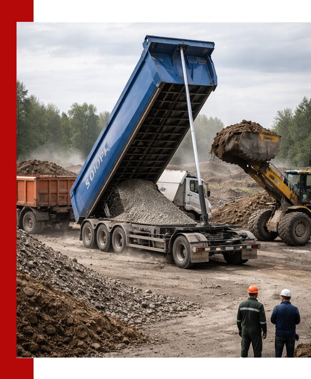 Аренда тонар 40 тонн в Дагестанских Огнях с доставкой материалов