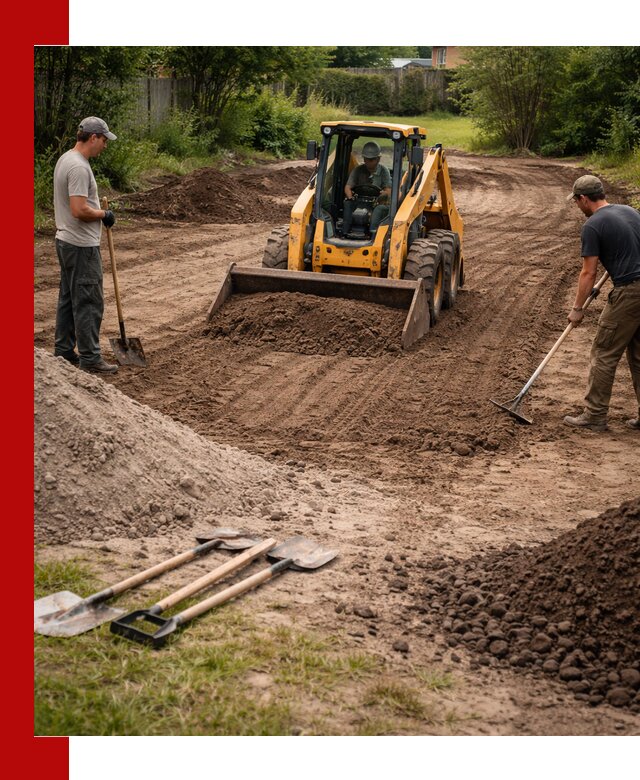 Планировка участка грунтом с вывозом и доставкой в Дагестанских Огнях