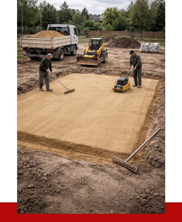 Устройство песчаной подушки в Дагестанских Огнях от 4645 р. ПРОНЕРУДДгс